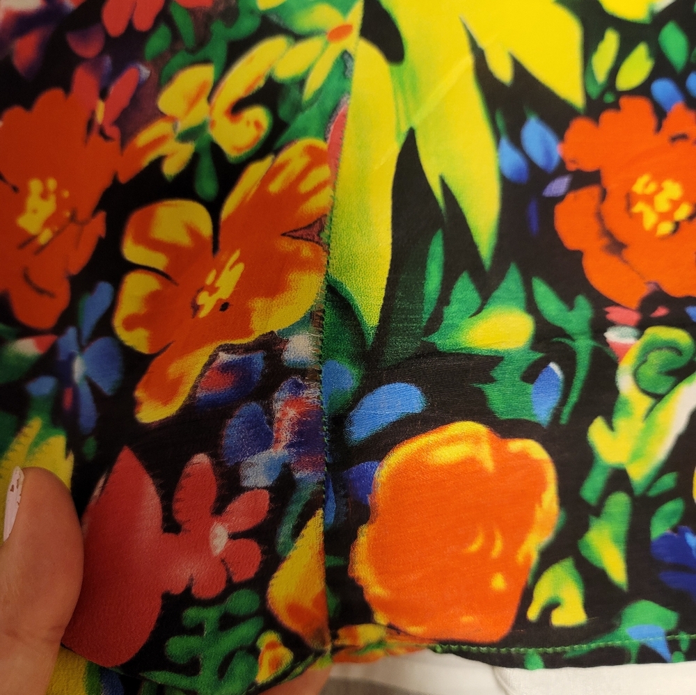 100% silk mini dress Size S - Picture 4 of 6